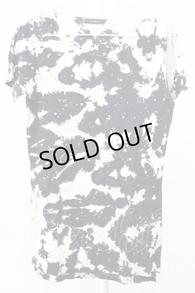 画像1: CIVARIZE / Virusムラ染めタイダイTシャツ 44 ブラック T-25-12-10-006-CI-ts-YM-ZT078 (1)