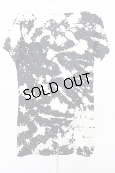 画像2: CIVARIZE / Virusムラ染めタイダイTシャツ 44 ブラック T-25-12-10-006-CI-ts-YM-ZT078 (2)