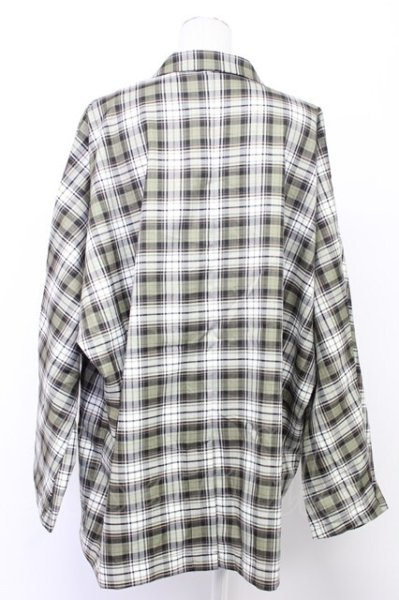 画像2: NO ID. / ドルマンスリーブダブルブレストジャケット ONE チェック T-25-12-10-051-NO-ja-YM-ZT (2)