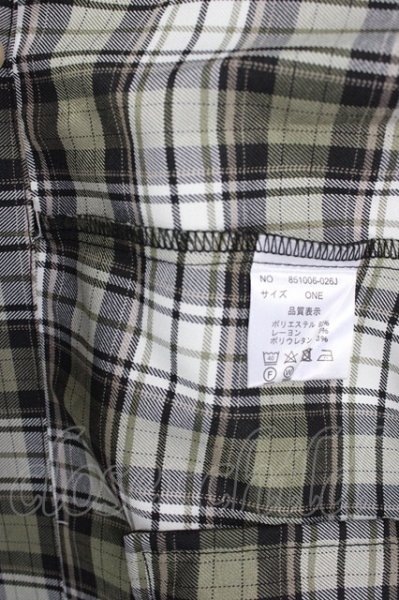 画像4: NO ID. / ドルマンスリーブダブルブレストジャケット ONE チェック T-25-12-10-051-NO-ja-YM-ZT (4)