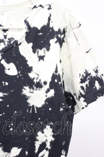 画像4: CIVARIZE / Virusムラ染めタイダイTシャツ 44 ブラック T-25-12-10-006-CI-ts-YM-ZT (4)