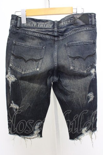 画像2: FUGA / ヴィンテージショートデニムパンツ 42 ブラック T-25-12-10-054-FU-pa-YM-ZT (2)