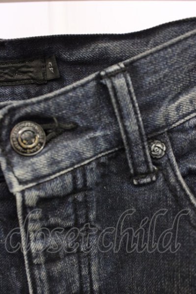 画像4: FUGA / ヴィンテージショートデニムパンツ 42 ブラック T-25-12-10-054-FU-pa-YM-ZT (4)