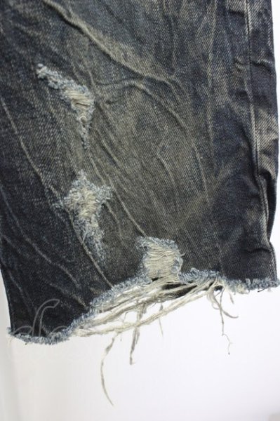 画像6: FUGA / ヴィンテージショートデニムパンツ 42 ブラック T-25-12-10-054-FU-pa-YM-ZT (6)