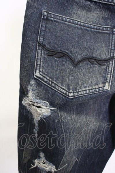 画像9: FUGA / ヴィンテージショートデニムパンツ 42 ブラック T-25-12-10-054-FU-pa-YM-ZT (9)