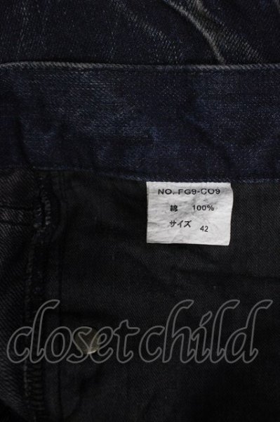 画像10: FUGA / ヴィンテージショートデニムパンツ 42 ブラック T-25-12-10-054-FU-pa-YM-ZT (10)