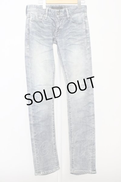 画像1: Black by VANQUISH / ウォッシュ加工ニードルスキニーデニムパンツ 28 インディゴ T-25-12-10-057-Bl-pa-YM-ZT061 (1)