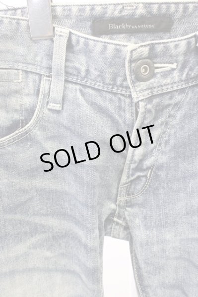 画像3: Black by VANQUISH / ウォッシュ加工ニードルスキニーデニムパンツ 28 インディゴ T-25-12-10-057-Bl-pa-YM-ZT061 (3)