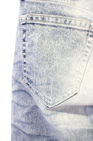 画像7: Black by VANQUISH / ウォッシュ加工ニードルスキニーデニムパンツ 28 インディゴ T-25-12-10-057-Bl-pa-YM-ZT (7)