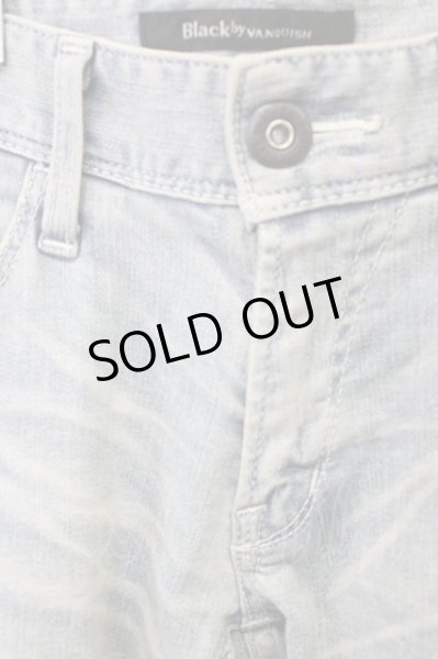 画像3: Black by VANQUISH / スーパーストレッチニードルスキニーデニムパンツ 28 ライトインディゴ T-25-12-10-058-Bl-pa-YM-ZT061 (3)