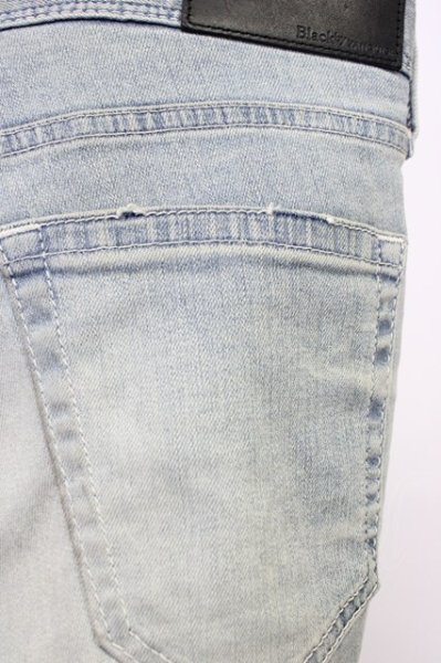 画像7: Black by VANQUISH / スーパーストレッチニードルスキニーデニムパンツ 28 ライトインディゴ T-25-12-10-058-Bl-pa-YM-ZT (7)