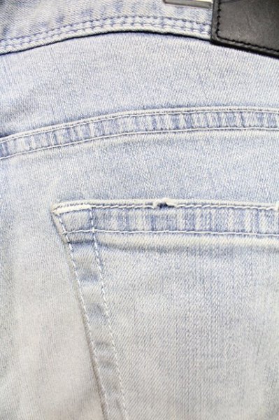 画像8: Black by VANQUISH / スーパーストレッチニードルスキニーデニムパンツ 28 ライトインディゴ T-25-12-10-058-Bl-pa-YM-ZT (8)