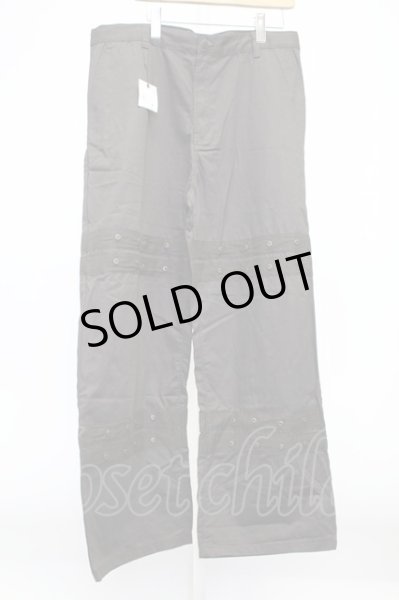 画像1: ZARA / ハトメ装飾ワイドパンツ EU 46 ダークブラウン T-25-12-10-060-ZA-pa-YM-ZT (1)