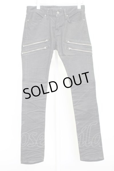 画像1: FUGA / コーティングZIPストレッチパンツ 42 ブラック T-25-12-10-064-FU-pa-YM-ZT (1)