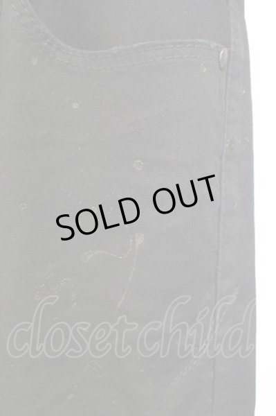 画像4: FUGA / Possible クラッシュ加工スキニーパンツ 42 ブラック T-25-12-10-065-FU-pa-YM-ZT (4)