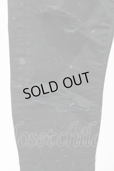 画像6: FUGA / Possible クラッシュ加工スキニーパンツ 42 ブラック T-25-12-10-065-FU-pa-YM-ZT (6)