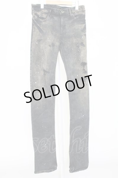 画像1: LGB / S-WOLF ブリーチダメージシューカットデニムパンツ【メンズ28】 28 ブラック T-25-12-10-066-LG-pa-YM-ZT (1)