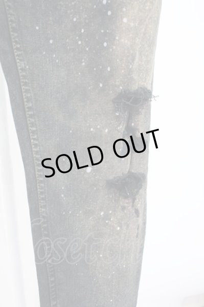 画像5: LGB / S-WOLF ブリーチダメージシューカットデニムパンツ【メンズ28】 28 ブラック T-25-12-10-066-LG-pa-YM-ZT (5)