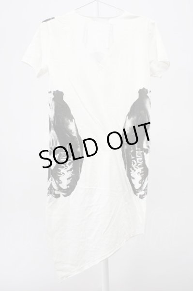 画像2: CIVARIZE / VarietyスカルプリントロングTシャツ 44 ホワイト T-25-12-10-008-CI-ts-YM-ZT078 (2)