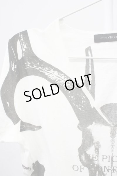 画像3: CIVARIZE / VarietyスカルプリントロングTシャツ 44 ホワイト T-25-12-10-008-CI-ts-YM-ZT078 (3)