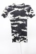 画像2: FUGA / Destructionムラ染めテレコTシャツ 44 ブラックｘホワイト T-25-12-10-009-FU-ts-YM-ZT (2)