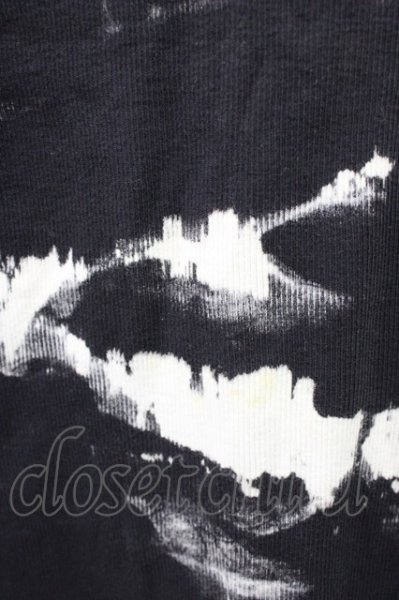 画像5: FUGA / Destructionムラ染めテレコTシャツ 44 ブラックｘホワイト T-25-12-10-009-FU-ts-YM-ZT (5)