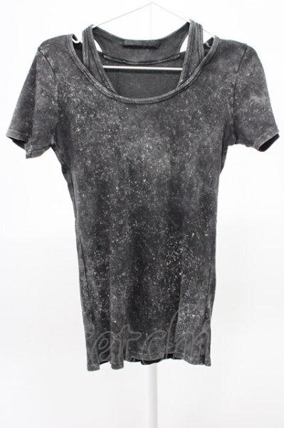 画像1: FUGA / Destructionムラ染めテレコTシャツ 44 ブラック T-25-12-10-010-FU-ts-YM-ZT (1)