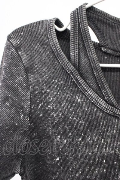 画像3: FUGA / Destructionムラ染めテレコTシャツ 44 ブラック T-25-12-10-010-FU-ts-YM-ZT (3)