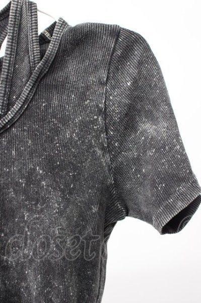 画像5: FUGA / Destructionムラ染めテレコTシャツ 44 ブラック T-25-12-10-010-FU-ts-YM-ZT (5)