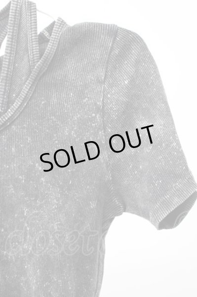 画像5: FUGA / Destructionムラ染めテレコTシャツ 44 ブラック T-25-12-10-010-FU-ts-YM-ZT (5)