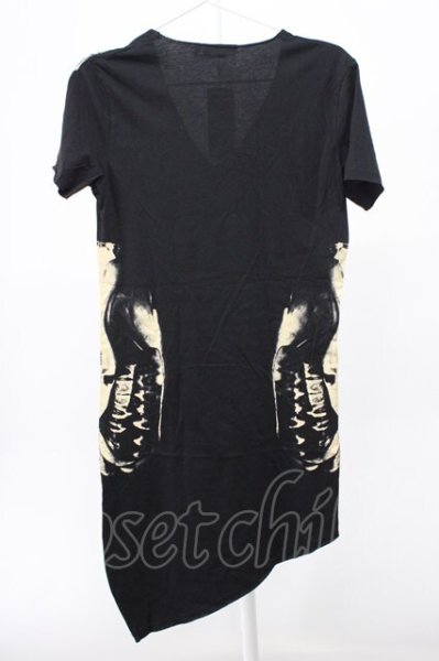 画像2: CIVARIZE / VarietyスカルプリントロングTシャツ 44 ブラック T-25-12-10-011-CI-ts-YM-ZT (2)