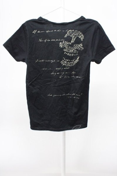 画像2: FUGA / SILENT VIGOR VネックTシャツ 46 ブラック T-25-12-10-013-FU-ts-YM-ZT (2)
