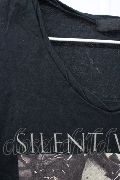 画像4: FUGA / SILENT VIGOR VネックTシャツ 46 ブラック T-25-12-10-013-FU-ts-YM-ZT (4)
