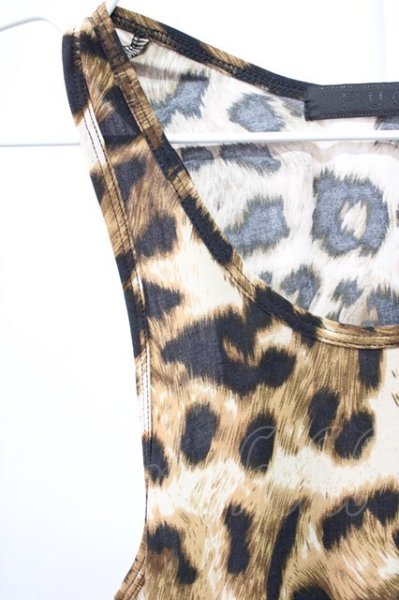 画像3: FUGA / スムースレオパードタンクトップ 44 ブラウン T-25-12-10-002-FU-to-YM-ZT (3)