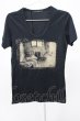 画像1: GOSTAR DE FUGA / STILLNESS AND MOTION Tシャツ 44 ブラック T-25-12-10-016-GO-ts-YM-ZT (1)