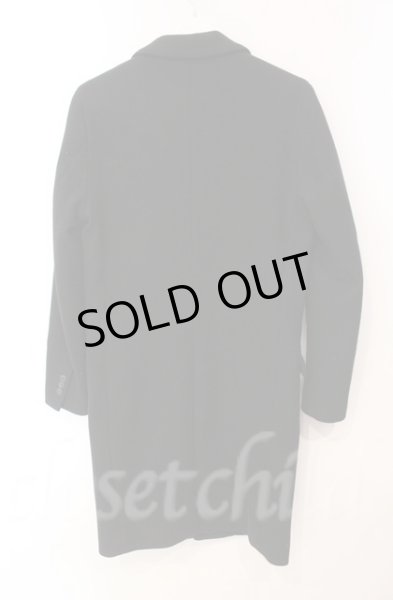 画像3: GOSTAR DE FUGA / スーパー120メルトンウールロングチェスターコート 44 ブラック T-25-12-11-022-GO-ou-YM-ZT-M127 (3)