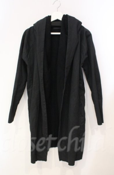 画像1: FUGA / AMOLIRロングフードガウン 44 ブラック T-25-12-11-023-FU-to-YM-ZT (1)