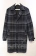 画像1: GOSTAR DE FUGA / チェックチェスターコート 46 ブルー T-25-12-11-025-GO-ou-YM-ZT (1)