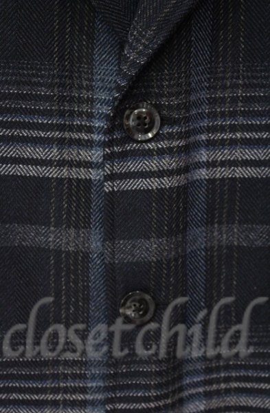 画像2: GOSTAR DE FUGA / チェックチェスターコート 46 ブルー T-25-12-11-025-GO-ou-YM-ZT (2)