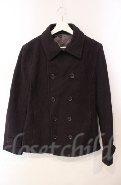 画像1: Zero by TORNADO MART / メルトンウールPコート LL パープル T-25-12-11-026-Ze-ou-YM-ZT1211L (1)