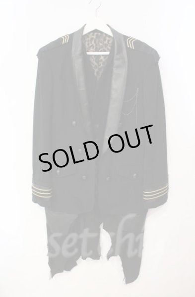 画像1: Roen / NAPOLEON SKIRT JKT（ナポレオンスカートジャケット） 48 ブラック T-25-12-11-003-Ro-ou-YM-ZT339 (1)