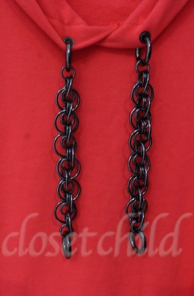 画像2: NO ID. / チェーンパーカー ONE レッド T-25-12-11-027-NO-to-YM-ZT (2)