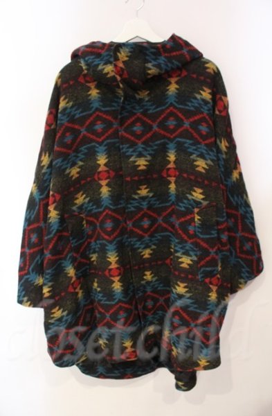 画像1: NO ID. BLACK / フーデッドポンチョ ONE マルチ T-25-12-11-028-NO-ou-YM-ZT (1)