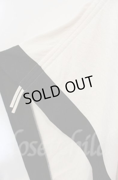 画像3: NO ID. BLACK / ドローストリングスフーデッドポンチョ ONE ホワイトｘブラック T-25-12-11-029-NO-ja-YM-ZT1211M (3)