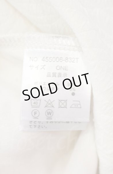 画像5: NO ID. BLACK / ドローストリングスフーデッドポンチョ ONE ホワイトｘブラック T-25-12-11-029-NO-ja-YM-ZT1211M (5)