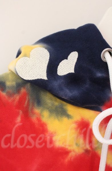 画像2: NO ID. / タイダイBIGプルオーバーパーカー ONE マルチ T-25-12-11-031-NO-to-YM-ZT (2)