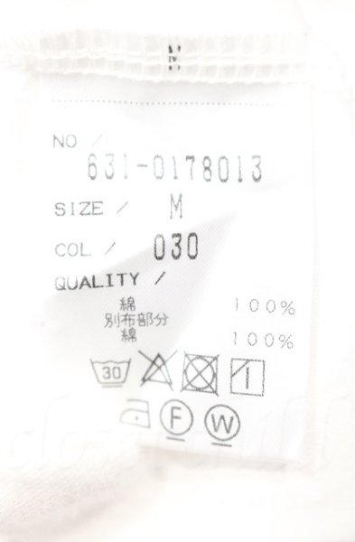 画像3: TORNADO MART / ラインオーバーカットソー　Tシャツ M ホワイトｘブラック T-25-12-11-034-TO-ts-YM-ZT1211M (3)
