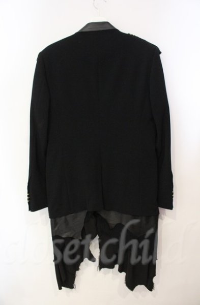 画像5: Roen / NAPOLEON SKIRT JKT（ナポレオンスカートジャケット） 48 ブラック T-25-12-11-003-Ro-ou-YM-ZT1211M (5)