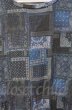 画像2: NO ID. / 天竺パッチワークバンダナプリントBIG ONE ブルー T-25-12-11-037-NO-ts-YM-ZT (2)