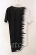 画像3: CIVARIZE / バイカラーチェーンドレープカットソー 46 ブラックｘホワイト T-25-12-11-038-CI-ts-YM-ZT1211M (3)
